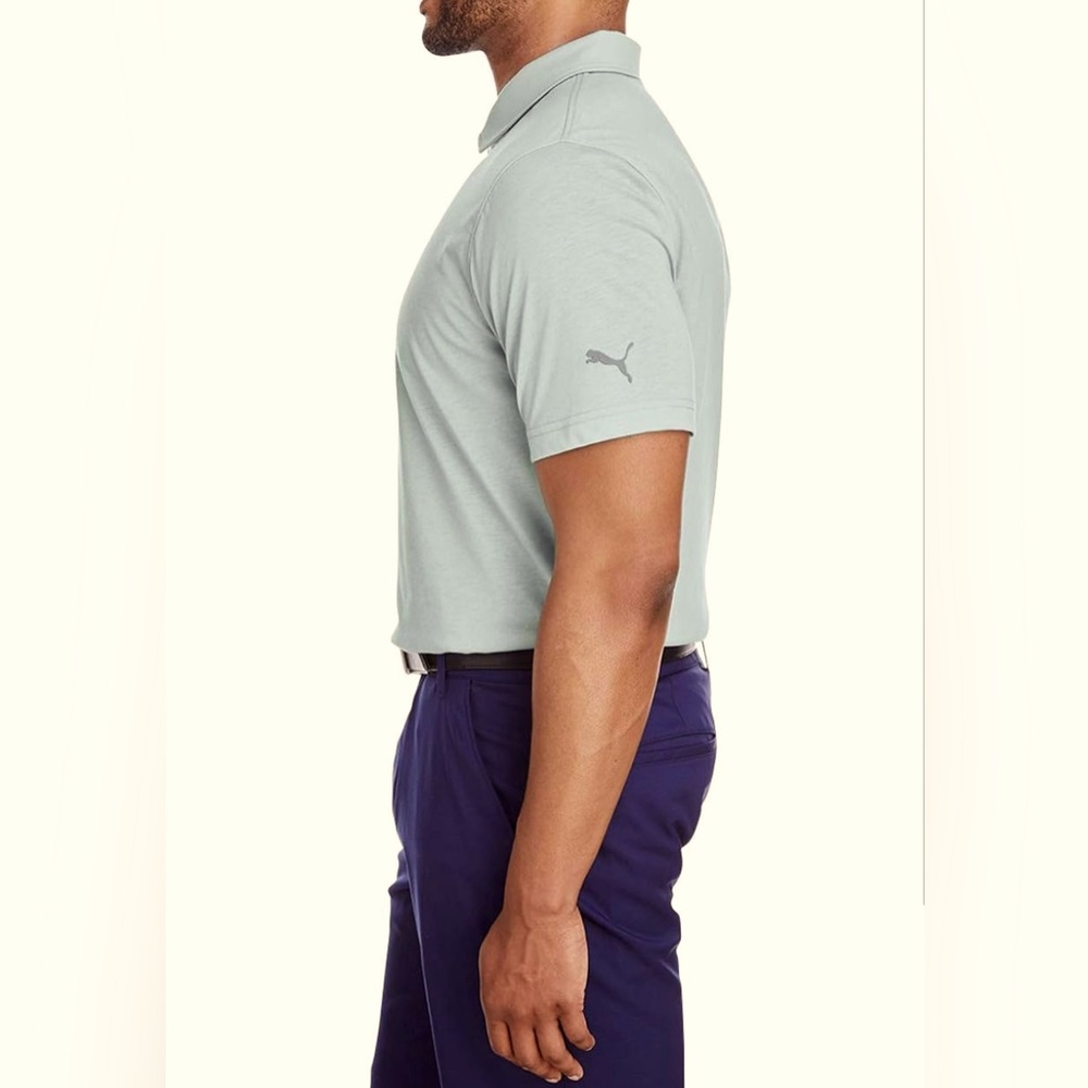 Puma Men's Light Gray Polo Shirt